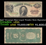 1869 $1 Large Size Legal Tender Note 