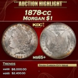 1878-cc Morgan Dollar $1 ms65+ SEGS