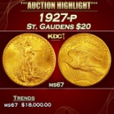 1927-p Gold St. Gaudens Double Eagle $20 ms67 SEGS