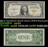 1935A $1 Silver Certificate North Africa WWII Emergency Currency Grades Select AU