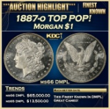 1887-o Morgan Dollar TOP POP! $1 ms66 DMPL SEGS