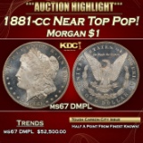 1881-cc Morgan Dollar Near Top Pop! $1 ms67 DMPL SEGS