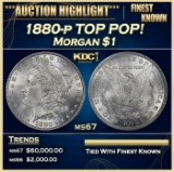 1880-p Morgan Dollar TOP POP! $1 ms67 SEGS