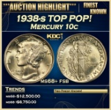 1938-s Mercury Dime TOP POP! 10c ms68+ fsb SEGS