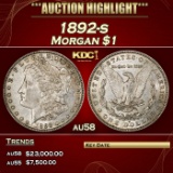 1892-s Morgan Dollar $1 au58 SEGS