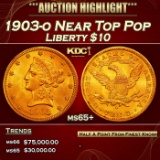 1903-o Gold Liberty Eagle Near Top Pop $10 ms65+ SEGS