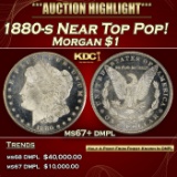 1880-s Morgan Dollar Near Top Pop! $1 ms67+ dmpl SEGS