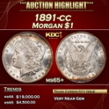 1891-cc Morgan Dollar $1 ms65+ SEGS