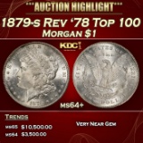 1879-s Rev '78 Top 100 Morgan Dollar $1 ms64+ SEGS