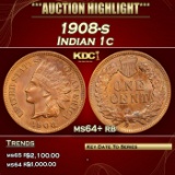 1908-s Indian Cent 1c ms64+ rb SEGS