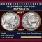 1923-p Buffalo Nickel Near Top Pop! 5c ms67+ SEGS