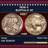 1928-s Buffalo Nickel 5c ms65 SEGS