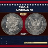 1900-p Morgan Dollar $1 Grades ms64+