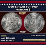 1900-s Morgan Dollar Near Top Pop $1 ms66+ SEGS
