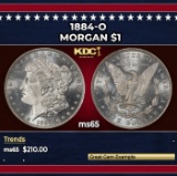 1884-o Morgan Dollar $1 Grades ms65