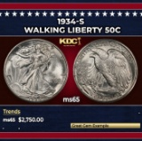 1934-s Walking Liberty Half Dollar 50c ms65 SEGS