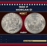 1900-p Morgan Dollar $1 Grades ms64+