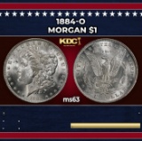 1884-o Morgan Dollar $1 Grades ms63