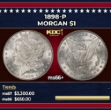 1898-p Morgan Dollar $1 ms66+ SEGS
