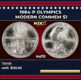 1984-p Olympics Modern Commem Dollar $1 ms70 SEGS