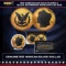 1921 Morgan Dollar $1 24K Gold Plated & Black Ruthenium Highlights w/ Box Other Toy