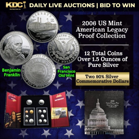 2006 U.S. Mint American Legacy Collection Set 12 Coins Over 1.5 Oz Of Silver