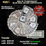 1x 1934 $1 Funnyback Blue Seal Silver Certificate Grades CU