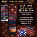 2010-2019 Full Decade Mint Set Run - 254 Coins, 10 Complete Sets