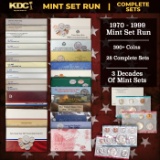 1970-1999 Mint Set Run 392 Coins 28 Complete Sets Includes All Ike Years