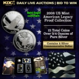 2008 U.S. Mint American Legacy Collection Set 15 Coins About 1 Oz Of Pure Silver