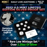 RARE 2023 United States Mint Limited Edition Silver Proof Set 8 coins, Over 2.25oz Of Silver low min