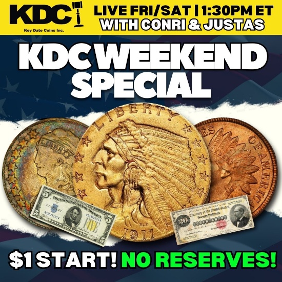 Key Date Coins Weekend Special - $1 Openings! 29LD