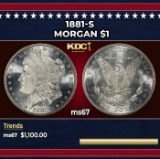 1881-s Morgan Dollar $1 ms67 SEGS