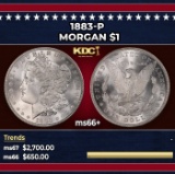 1883-p Morgan Dollar $1 ms66+ SEGS