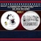 Snoopy & Woodstock Graduation Peanuts Colorized Style - 1 oz Silver Round Round