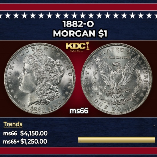 1882-o Morgan Dollar $1 ms66 SEGS
