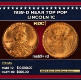 1939-d Lincoln Cent Near Top Pop 1c ms67+ rd SEGS