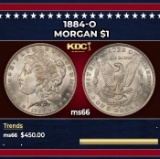 1884-o Morgan Dollar $1 Grades ms66