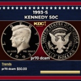 1993-s Proof Kennedy Half Dollar 50c pr70 dcam SEGS