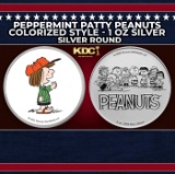 Peppermint Patty Peanuts Colorized Style - 1 oz Silver Round Round