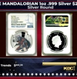 NGC NGC 2021 Star Wars THE MANDALORIAN 1oz .999 Silver $2  Niue Commerative Coin Proof pr70 dcam NGC