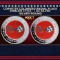 Corvette Colorized Radial Flags Emblem Style - 1 oz Silver Round Round