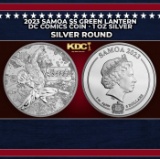 2023 Samoa $5 Green Lantern DC Comics Coin - 1 oz Silver Round Round