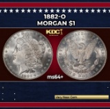 1882-o Morgan Dollar $1 Grades ms64+