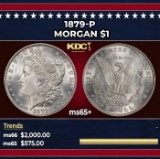 1879-p Morgan Dollar $1 ms65+ SEGS