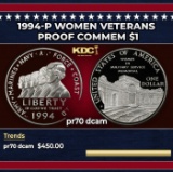 1994-P Women Veterans Proof Modern Commem Dollar $1 pr70 dcam SEGS