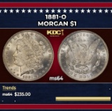 1881-o Morgan Dollar $1 Grades ms64