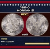 1881-o Morgan Dollar $1 Grades ms64