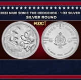2022 Niue Sonic the Hedgehog - 1 oz Silver Round Round