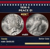 1926-s Peace Dollar $1 Grades ms64